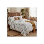 Çapa Home Fırfırlı Duygu Empirme Baskılı Stone Wash Micro Soft Çift Kişilik Yatak Örtüsü