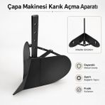 Çapa Makinesi Makinası Karık Arık Ark Açma Aparatı Pulluğu Su Yolu Açma Bahçe Toprak Sürme Pulluk