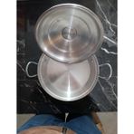 Çapar Group Alüminyum Basık Tencere Metal Kulp Ağız Çap 28 cm 1 Adet - Gri
