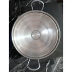Çapar Group Alüminyum Basık Tencere Metal Kulp Ağız Çap 36 cm 1 Adet - Gri
