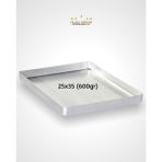 Çapar Group Baklava Tepsisi 25 x 35 cm 600 gr - 25 cm - Gri