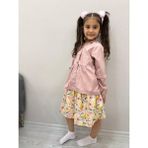 Capella Bebe Kız Çocuk Yağmurluk Elbise Takım Kız Çocuk Çiçekli Elbise Ve Yağmurluklu Ikili Takım - 00406 Pembe - 8 Yaş