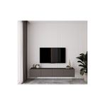 Capella Gri Mdf Country 4 Kapaklı Duvara Monte 180 Cm Tv Ünitesi