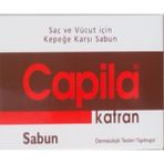 Capila Katran 90 G Kepeğe Karşı Kükürtlü ve Katranlı Sabun Saç ve Vücut İçin Kahverengi