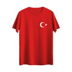 Çapıt Pamuklu Standart Kesim Milli Takım Forması Sıfır Yaka Türkiye Sırt Baskılı Yetişkin/Çocuk Tişört