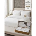 Capital Home Dantelli Çift Kişilik Nevresim Takımı 4 Lü Set - Beyaz - 240 x 260 cm