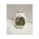 Capodimonte Çiçekli Porselen Dekoratif Biblo 11x5cm, fiyonklu
