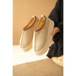 Capone Outfitters Carroll Kalın Tabanlı Yuvarlak Burunlu Kürklü Kadın Kapalı Terlik
