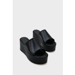 Capone Outfitters Marry Platform Hasırlı Süet Kadın Terlik
