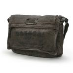Cappadocia Vintage 4028 Salaş Omuz Çantası Pamuk Kanvas Postacı 15.6 Laptop Okul Seyahat Günlük Vintage Retro (Kahverengi)