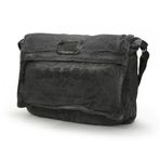 Cappadocia Vintage 4028 Salaş Omuz Çantası Pamuk Kanvas Postacı 15.6 Laptop Okul Seyahat Günlük Vintage Retro (Siyah)