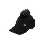 Cappello CAPMC202R001 Siyah Tüylü Düz Kadın Şapka