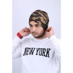 Cappello CPLPNKMR1 Yeşil Kamuflaj Desenli Penye Unisex Bere
