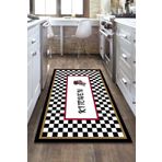 CAPPİO HALI Kitchen Yazılı Mutfak Halısı (makinada Yıkanabilir Kaymaz Dot Taban) - Cp1122