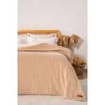 Cappuccino Gloria Wellsoft Çift Kişilik Battaniye - 200 x 230 cm - Sütlü Kahve