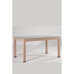 Cappucino Rattan Sandalie 90X150 Camlı Bahçe Masası - Güneş Işınlarına Dayanıklı ve Kolay Temizlenir - Cappuccino