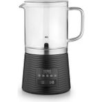 Cappulatte Cam Süt Köpürtücü 5 Fonksiyonlu Sıcak Soğuk Köpük 400 ml LED Ekranlı