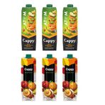 Cappy Atom ve Karışık Meyve Suyu 1 Lt 6 Lı Karma Paket