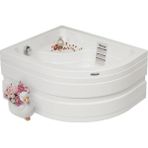 Capri Oturmalı Mini Yarı Oval Küvet 100x80, H43 (Gövde + Metal Ayak + Ön Panel)
