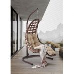 Capri Swing Bodrum Tekli Rattan Bahce Salincagi | Balkon Salincagi