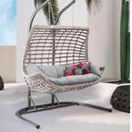 Capri Swing Cunda Gri İkili Salıncak