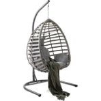 Capri Swing - Gümbet - Tek Kişilik Rattan Bahçe Balkon Salıncağı - Cappuccino