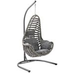 Capri Swing Milas Tekli Rattan Bahce Salincagi | Balkon Salincagi