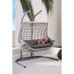 Capri Swing Modern Salıncak Iki Kişilik Bahçe Balkon Salıncağı Cunda - Beyaz