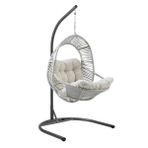 Capri Swing Nobel Tekli Rattan Bahçe Balkon Salıncağı Beyaz