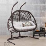 Capri Swing Oylat Ciftli Rattan Bahce Salincagi | Balkon Salincagi