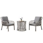 Capri Swing Pisa Tekli Rattan Bahçe Balkon Oturma Grubu Beyaz 702 Kırık Beyaz