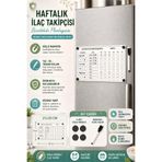caps Haftalık Ilaç Tüketim Takipçisi - Buzdolabı Üstü Magnetli Planlayıcı