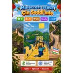 caps office 54 Parça Eğitici Ahşap Puzzle & Yapboz Minecraft Steve Çin Seddi'nde