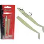Captain 3071 Ultimate Sardine 12CM 21GR Sandeel Levrek Silikonu 2'li Suni Yem - No:3