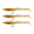 Captain 3525 E13 Glow 3'lü Paket Eel Fish 7.5 cm Silikon Zargana Suni Yem