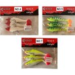 Captain 3567 Cracker Soft 10CM 18GR 3'lü Paket Silikon Suni Yem - No:5