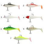 Captain 3568 Cracker Soft 12 cm Levrek Turna Silikonu 3'lü Set Suni Balık