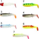 Captain 3569 Style Soft 8cm 5.4gr Levrek Turna Silikonu 5'li Paket Silikon Yem - No:7