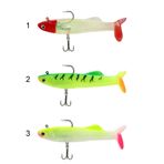 Captain 3575 Perfecto Soft 10 cm Turna Silikonu 3'lü Paket Suni Balık