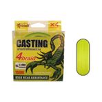 Captain Casting PE 4 Kat 150 m 0.16 mm Sarı Spin İp Misina