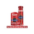Captain Deo Stick 50ml Sprey 150ml
