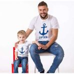 Captain First Mate Baba Oğul Giyim (Tekli Üründür Kombin Yapmak Için 2 Adet Sepete Ekleyiniz) - XL - Beyaz