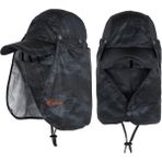 Captain Fisherman Style Cap Xy-00 Güneş ve Haşere Koruyuculu Gölgelikli Şapka - Tek Beden - Kamuflaj