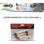 Captain Levrek Turna Silikonu Captaın Cracker Soft 10 cm 3 Lü Pk Renk : 4