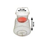Captain Şamandralı Tel Livar Balık Sepeti 12Mm Göz Standart 30X38 Cm