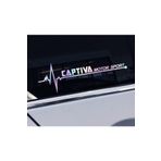 Captiva Yan Cam Sticker Oto Kapı 20 Cm X 7 Cm Hologram c16