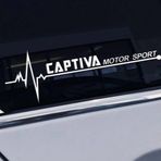 Captiva Yan Cam Sticker Oto Kapı Çıkartma Tuning oto 20 cm x 7 cm yazı 49