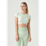 Captiva Yumuşak Dokulu & Esnek Crop Top Yeşil