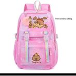 Capybara Buyuk Boy Okul Çantası - Pembe - 1 Adet
