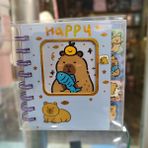 Capybara Figürlü Spiralli Ayraçlı Not Defteri (14CM*10CM) AD66245 - Mavi